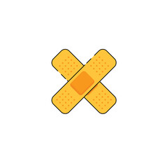 Band aid medical vector art and graphics