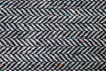 Herringbone, also called broken twill weave, Soft focus close up