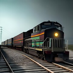 Obraz premium train on railway