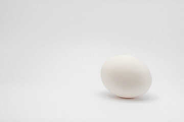 white egg isolated on white