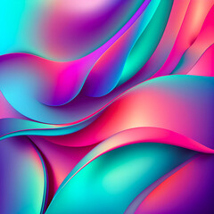 Multicolored trendy background illustration, purple green pink and turquoise colors