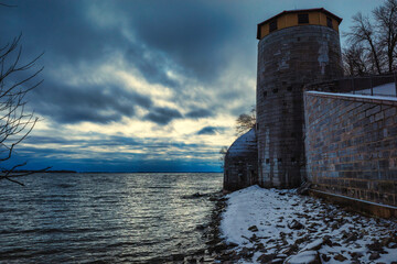 Scenic landscape and winter photography of Kingston Ontario and Old Fort Henry including scenery from the surrounding area of rural and urban Frontenac county in Ontario Canada. - 563651333