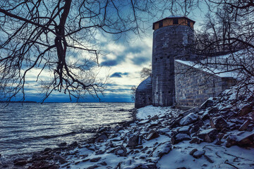 Scenic landscape and winter photography of Kingston Ontario and Old Fort Henry including scenery from the surrounding area of rural and urban Frontenac county in Ontario Canada. - 563652382