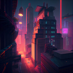 sci-fi buildings city