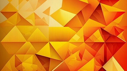 Futuristic Fusion: Dynamic Abstract Background with Gradient of Yellow, Orange, and Red, featuring Geometric Shapes, Strips, and Lines in a Contrast of Light and Dark Shades