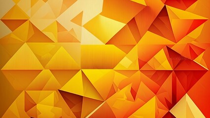 Fototapeta premium Futuristic Fusion: Dynamic Abstract Background with Gradient of Yellow, Orange, and Red, featuring Geometric Shapes, Strips, and Lines in a Contrast of Light and Dark Shades