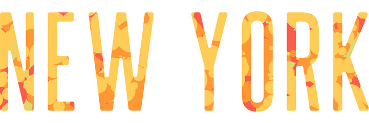 New york city typography, t-shirt graphics, vectors fashion style