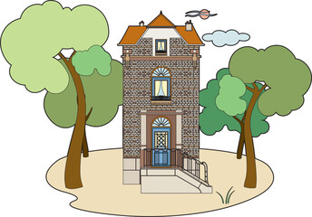 Facade of an old building