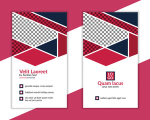 Creative Vertical Business Card - Simple and Modern Business Card template .