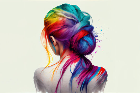 Rainbow Dyed Hair Images – Browse 3,809 Stock Photos, Vectors, and Video |  Adobe Stock