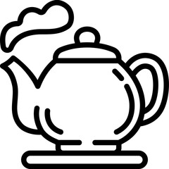 teapot line icon