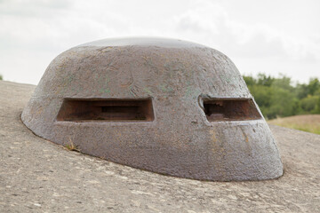 Geschützturm am Fort Douaumont nahe Verdun, Frankreich