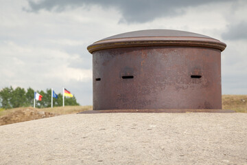 Geschützturm am Fort Douaumont nahe Verdun, Frankreich