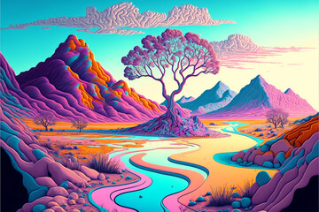 surreal  landscape