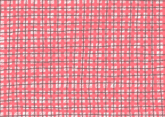 赤と黒のチェックの背景素材