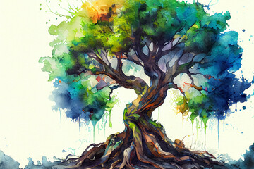 Tree of life, generative ai illustration