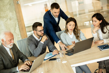 Businesspeople working in team in the office