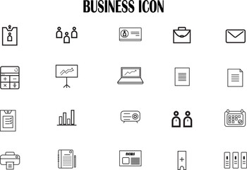 Business icon set