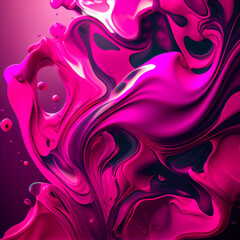 Fototapeta premium Viva Magenta background abstract fluid liquid wallpaper pink and purple color