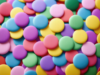 Obraz premium Colored confetti. Generative AI