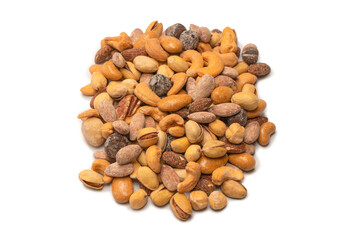  A group of almonds, pistachios, walnuts, macadamia, cashews.