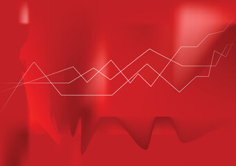 graph on red