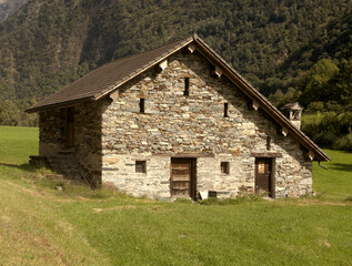 Fototapeta na wymiar Rustico near Mesocco, Swiss Canton of Grisons