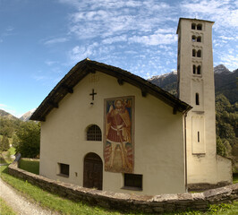 Chapel of Santa Maria del Castello in Mesocco, Swiss Canton of Grisons