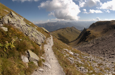 Terrain of the Pizol in the Swiss Alps