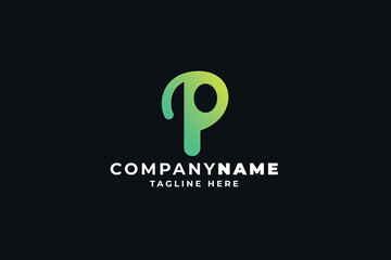 Pro Brand Letter P Logo Template
