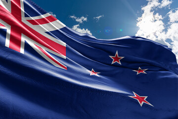 Flag of New Zealand was adopted in 1834 - obrazy, fototapety, plakaty