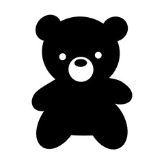Fluffy bear for wrapping paper and fabrics and kids clothes print