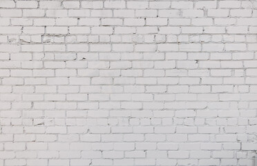 Old white brick wall Background