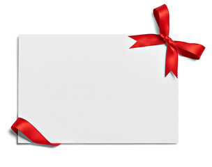 ribbon bow card note chirstmas celebration greeting