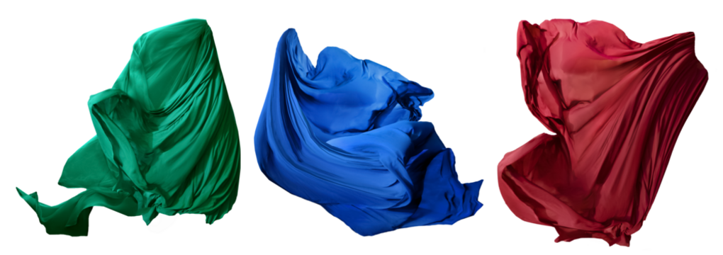 abstract flying fabric png	