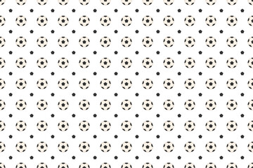 Football seamless pattern on white background vector design