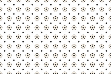 Football seamless pattern on white background vector design