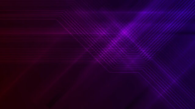 Red violet abstract glowing minimal background with lines. Seamless looping motion design. Video animation Ultra HD 4K 3840x2160
