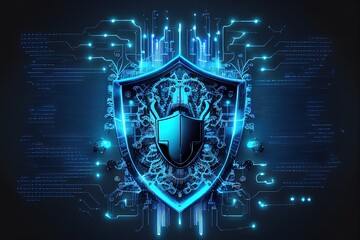 Fototapeta premium data protection, digitalsecurity, computer, internet, antivirus, hacker, cracker, Quantum Encryption,conceptual illustration,generated by ai