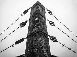 barbed wire fence