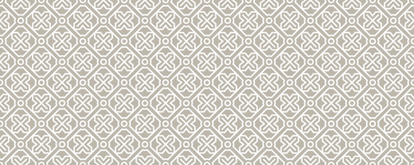 Abstract line ornate Arabic seamless pattern vector illustration