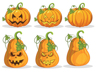 Halloween pumpkin set	