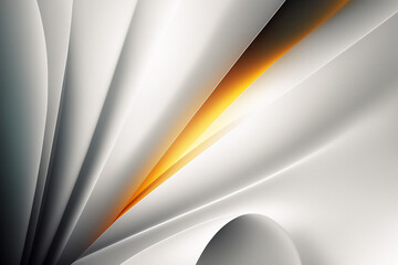 Abstract white wave background. Generated by AI