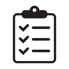 Clipboard icon. To do list icon. Checklist icon for web site and app design.