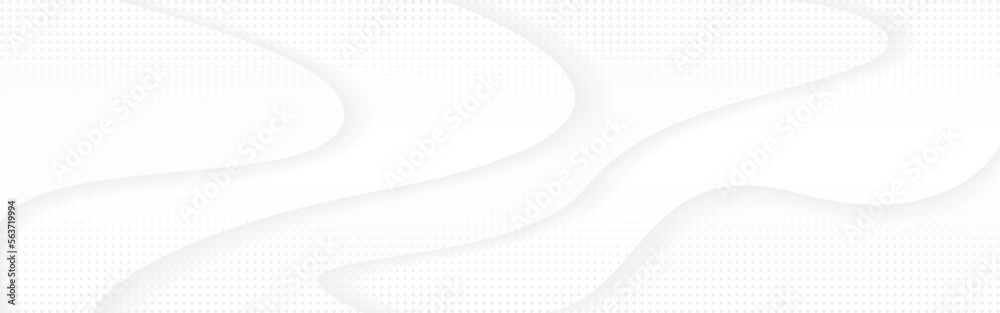 Poster white abstract background. neutral shapes with soft shadow. smooth fluid design. modern web page tem
