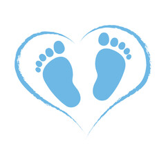 Blue Baby Shower Invite Greeting card