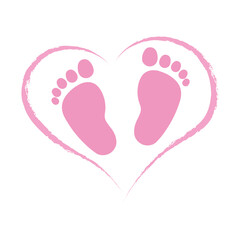 Pink Baby Shower Invite Greeting card