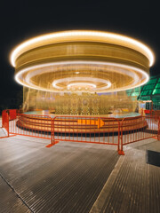 carousel at night long exposure