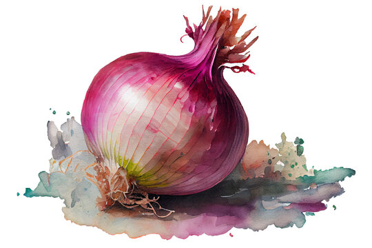 Positiv Pil Høring Onion Watercolor" Images – Browse 18 Stock Photos, Vectors, and Video |  Adobe Stock