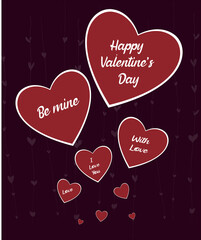 Love captions valentine's day card 